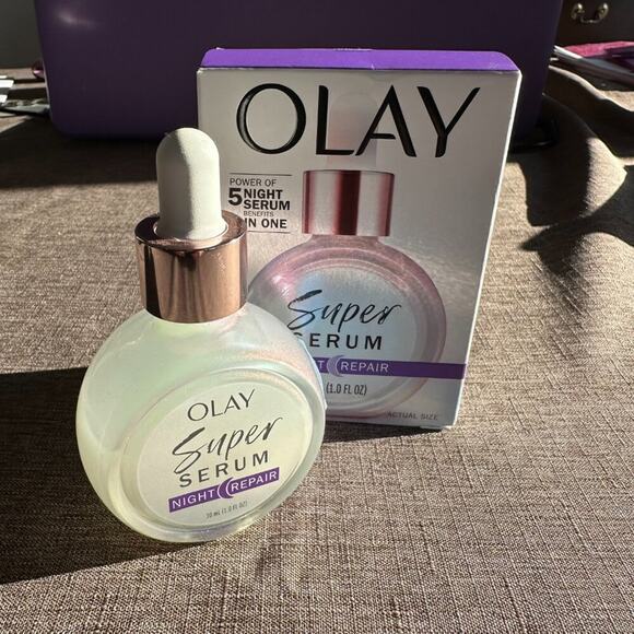 OLAY Super Serum Night Repair 5-in-1 Face Serum 30 ml/1 fl oz *** NEW IN BOX *** - Picture 1 of 6